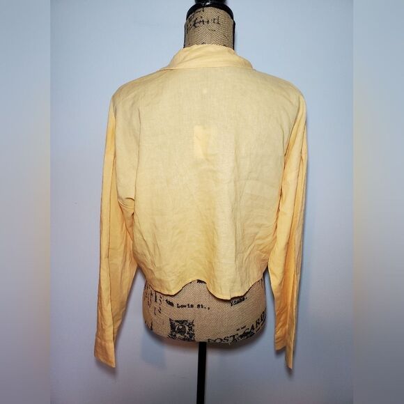 NWT CALIA Tie Front Long Sleeve Beach Shirt Size L - Picture 7 of 11